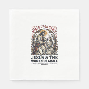 Jesus Menopauze Midlife Vrouwen Aanmoediging T-shi Servet