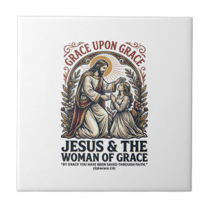 Jesus Menopauze Midlife Vrouwen Aanmoediging T-shi Tegeltje