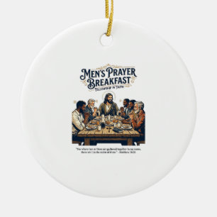 Jesus Mens Groep Broederschap Retreat T-Shirt Insp Keramisch Ornament