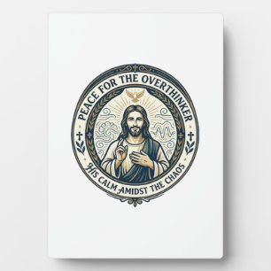 Jesus mentale gezondheid bevestigingen T-shirt ins Fotoplaat