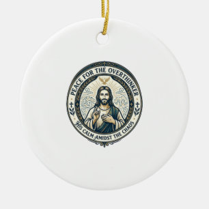 Jesus mentale gezondheid bevestigingen T-shirt ins Keramisch Ornament