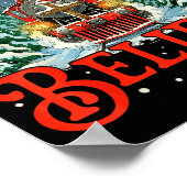 Jesus Merry Xmas Faith Train To North Le Santa Sle Poster (Hoek)