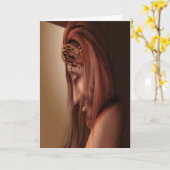 Jesus met doornen 2 Wenskaart Kaart (Gele Bloem)