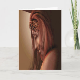 Jesus met doornen 2 Wenskaart Kaart
