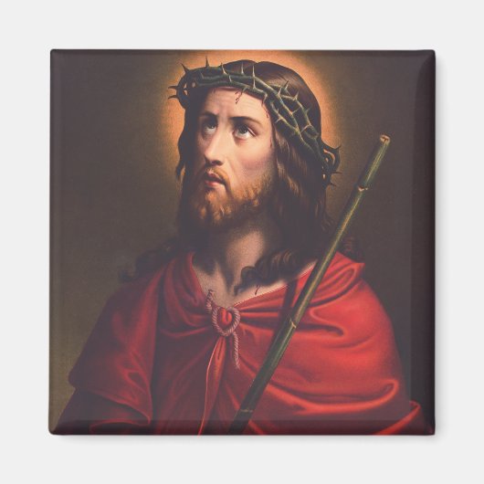 Jesus met Doornenkroon Magneet (Voorkant)