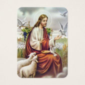 JESUS MET DOVES HOLY KAART (Voorkant)