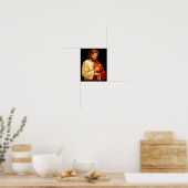 Jesus met eekhoorn christelijk poster (Keuken)
