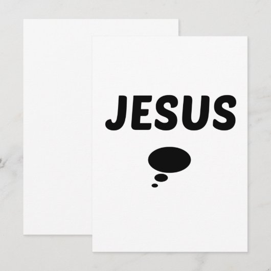 JESUS MET EEN AFBEELDING KAART (Voorkant / Achterkant)