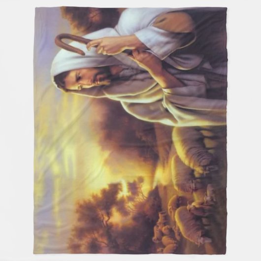 JESUS met FLOCK Fleece Deken (Voorkant)