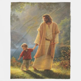 JESUS met KIND Fleece Deken