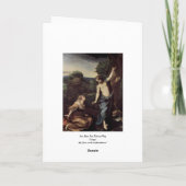 Jesus met Mary na Verrijzenis Feestdagen Kaart (Achterkant)