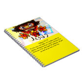 jesus met zonnebloemen mok magnet notitieboek (Rechterzijde)