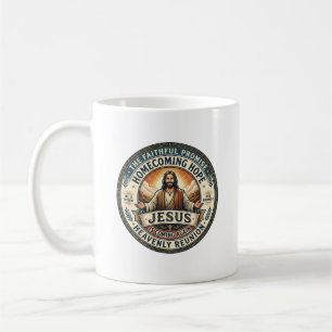 Jesus Militaire Partner Wachtdende Vrouw T-Shirt I Koffiemok