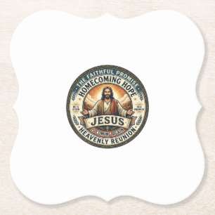 Jesus Militaire Partner Wachtdoe Vrouw T-Shirt Ins Kartonnen Onderzetters
