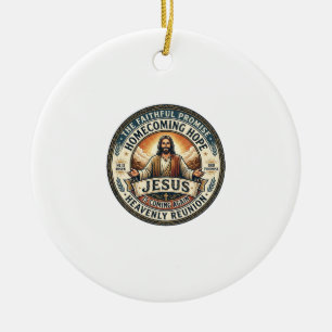Jesus Militaire Partner Wachtdoe Vrouw T-Shirt Ins Keramisch Ornament