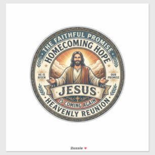 Jesus Militaire Partner Wachtdoe Vrouw T-Shirt Ins Sticker