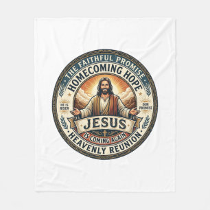 Jesus Militaire Partner Wachtt Echte T-Shirt Inspi Fleece Deken