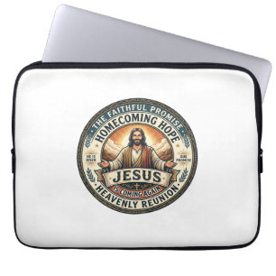 Jesus Militaire Partner Wachtten Vrouw T-Shirt Ins Laptop Sleeve