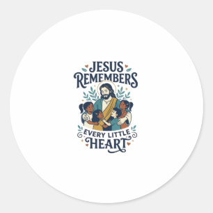 Jesus Miskraam Troost Helende T-Shirt Inspiratie Ronde Sticker