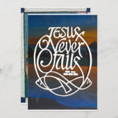 JESUS mislukt nooit Kaart (Voorkant / Achterkant)