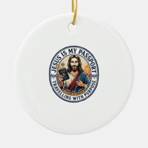 Jesus Missionaris Wereldwijde Missie T-shirt Chris Keramisch Ornament