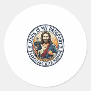 Jesus Missionaris Wereldwijde Missie T-shirt Chris Ronde Sticker