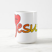Jesus mit Herz Koffiemok (Center)