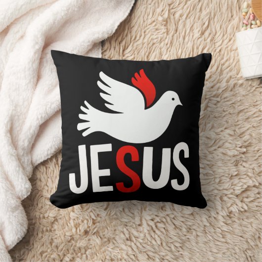 Jesus mit Taube Kussen (Deken)