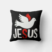 Jesus mit Taube Kussen (Achterkant)