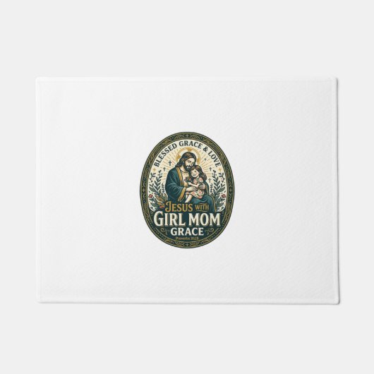 Jesús Moederschap Micro Identiteiten T-Shirt Geloo Deurmat (Voorkant)