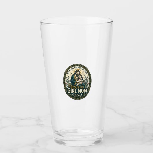 Jesús Moederschap Micro Identiteiten T-Shirt Geloo Glas (Voorkant)