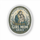 Jesus Moederschap Micro Identiteiten T-shirt Geloo Sticker (Voorkant)