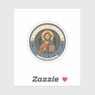 Jesus monastieke contemplatieve spiritualiteit gra sticker