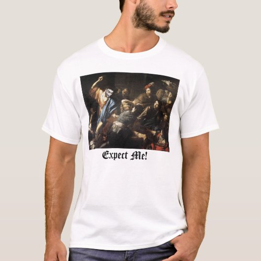 Jesus & Money changers T-shirt (Voorkant)