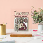 Jesus-monogram initiaal geloof Jesus-monogram init Acryl Bord (Huwelijk)