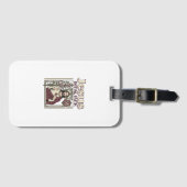 Jesus-monogram initiaal geloof Jesus-monogram init Bagagelabel (Voorkant (horizontaal))