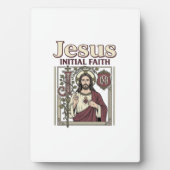 Jesus-monogram initiaal geloof Jesus-monogram init Fotoplaat (voorkant)