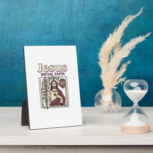 Jesus-monogram initiaal geloof Jesus-monogram init Fotoplaat (Zijkant)