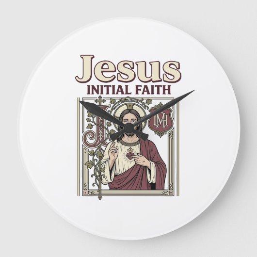Jesus-monogram initiaal geloof Jesus-monogram init Grote Klok (Voorkant)