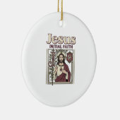 Jesus-monogram initiaal geloof Jesus-monogram init Keramisch Ornament (Rechts)