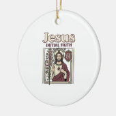 Jesus-monogram initiaal geloof Jesus-monogram init Keramisch Ornament (Links)