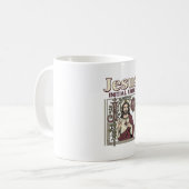 Jesus-monogram initiaal geloof Jesus-monogram init Koffiemok (Voorkant links)