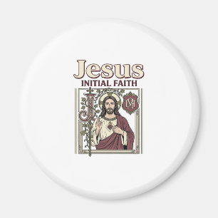 Jesus-monogram initiaal geloof Jesus-monogram init Magneet