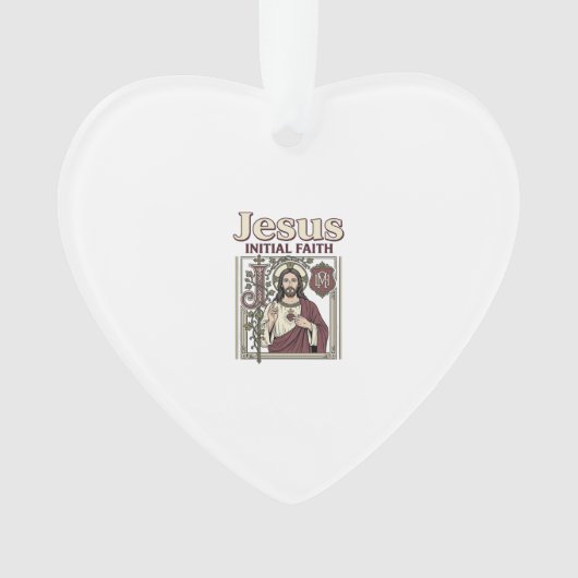 Jesus-monogram initiaal geloof Jesus-monogram init Ornament (voorkant)