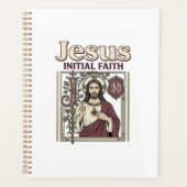 Jesus-monogram initiaal geloof Jesus-monogram init Planner (Voorkant)