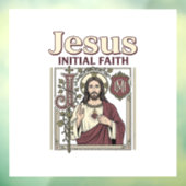 Jesus-monogram initiaal geloof Jesus-monogram init Raamsticker (Vel 3)