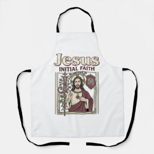 Jesus-monogram initiaal geloof Jesus-monogram init Schort