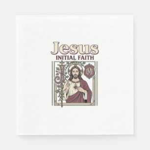 Jesus-monogram initiaal geloof Jesus-monogram init Servet