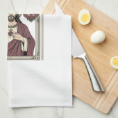 Jesus-monogram initiaal geloof Jesus-monogram init Theedoek (Quarter Fold)