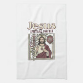 Jesus-monogram initiaal geloof Jesus-monogram init Theedoek (Verticaal)
